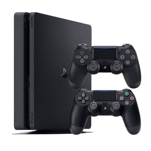 کنسول بازی سونی مدل PLAYSTATION SLIM 4 ظرفیت 500 گیگ دو دسته نسخه کپی خور ریجن اروپا (استوک)